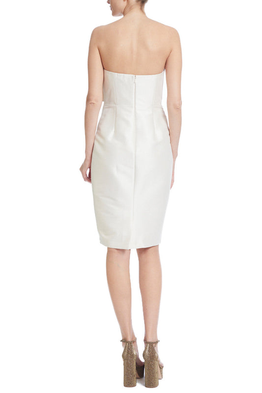Badgley Mischka solid zipper closure cocktail dress-1