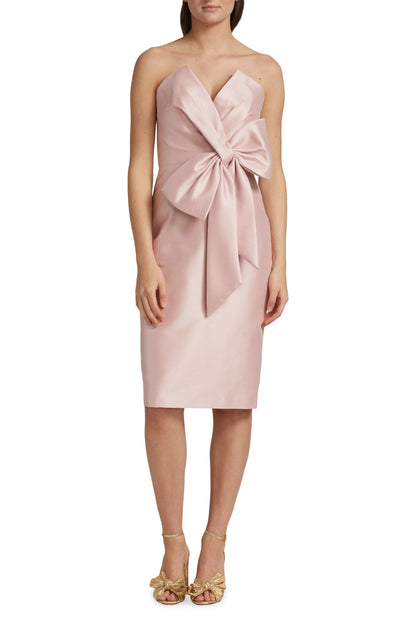 Badgley Mischka solid zipper closure cocktail dress-5