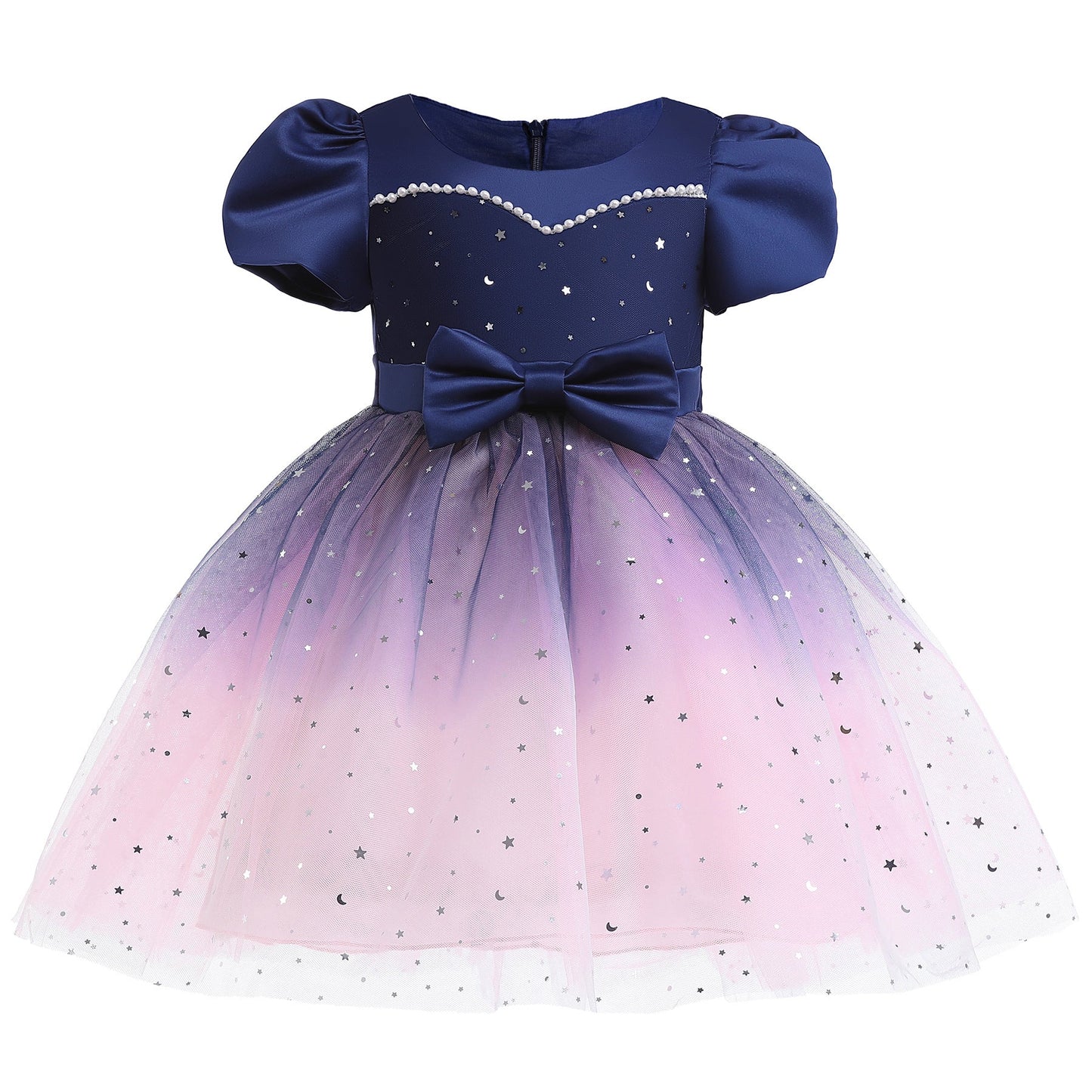 Baby Girl Frozen Elsa Princess Dress Birthday Tutu Formal Western Style Dress-2